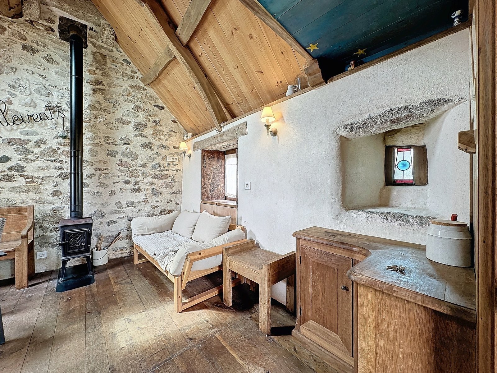 PORSPODER : magnifique vue mer pour ce cosy penty avec jardin et terrasse