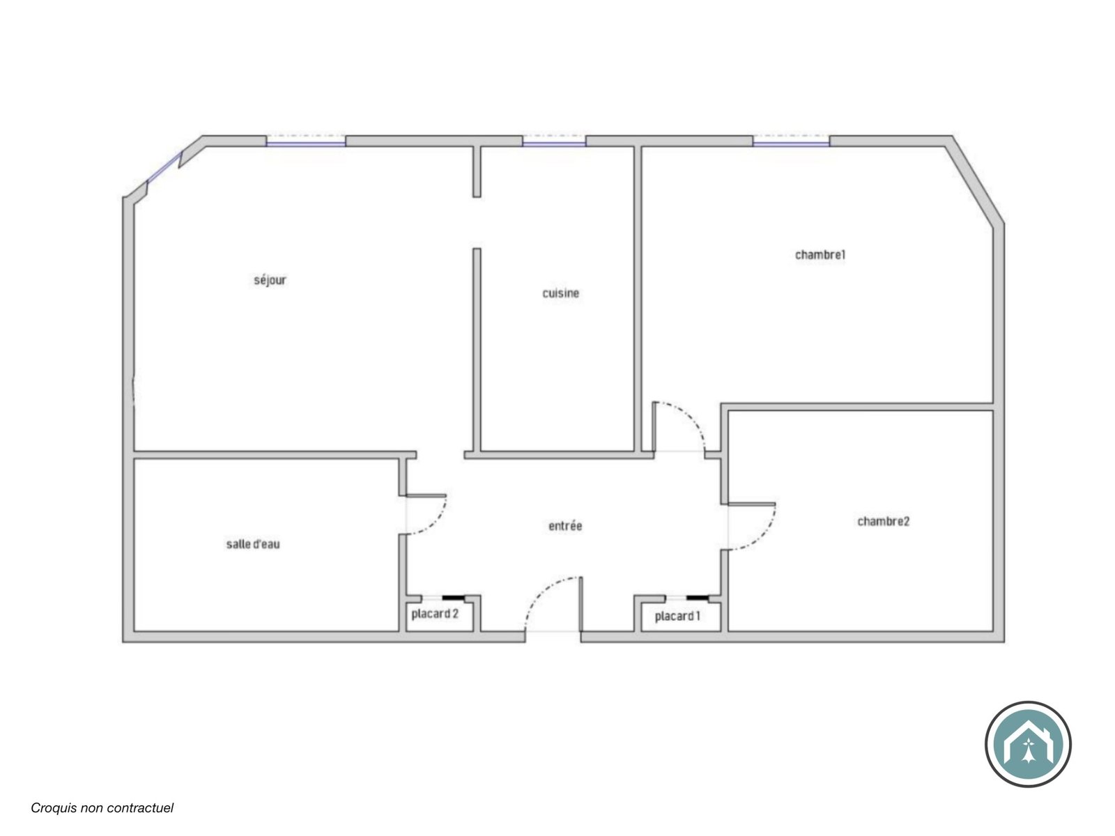 BREST SAINT MICHEL : charmant T3 cosy de 56m² sans vis-à-vis