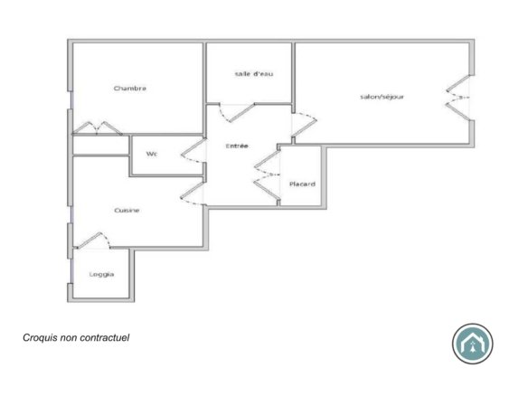 BREST LAMBEZELLEC : A louer, joli appartement T2 de 43m2
