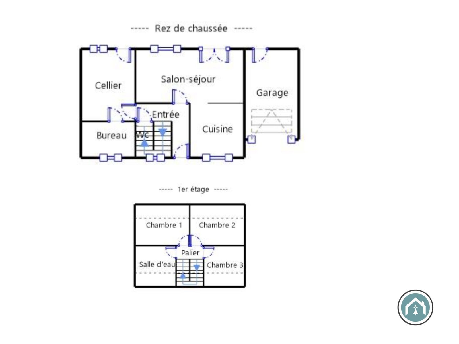 GUIPAVAS : Maison 3 chambres, garage, terrasse et jardin
