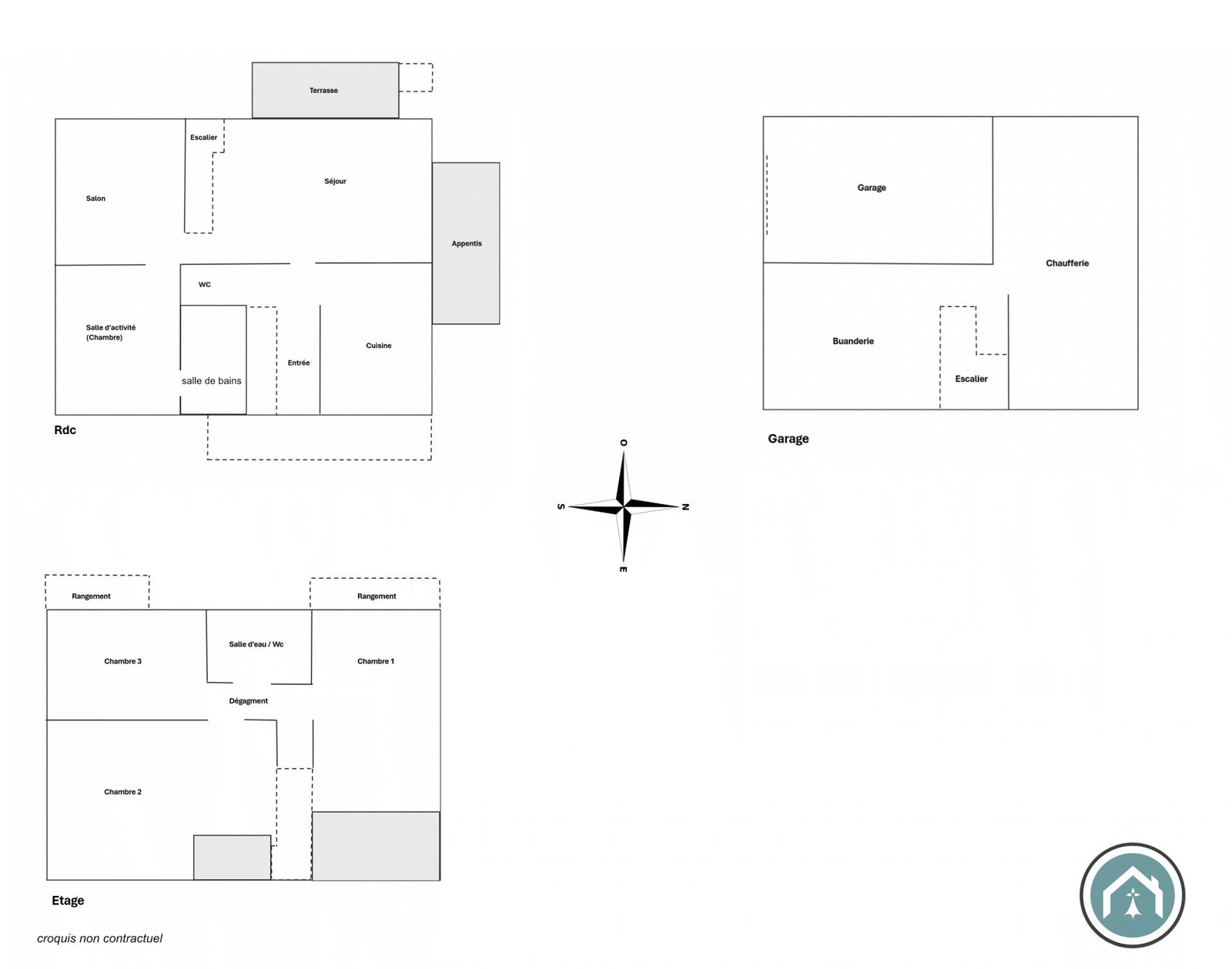 BREST : charmante maison non mitoyenne avec garage sous-sol, pergola et jardin clos