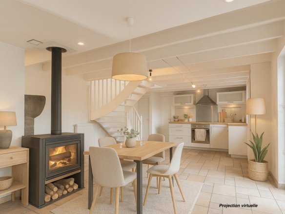 LANDÉDA : proche mer, jolie maison en pierres atypique