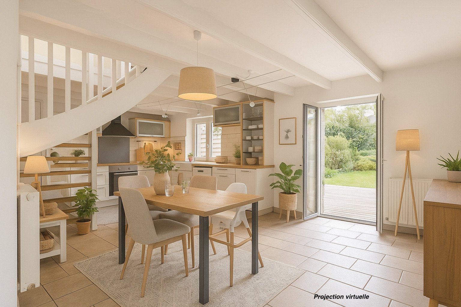 LANDÉDA : proche mer, jolie maison en pierres atypique