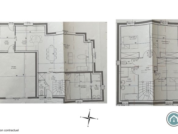 LE RELECQ-KERHUON: BELLE MAISON COMTEMPORAINE DE130m², 4 CHAMBRES