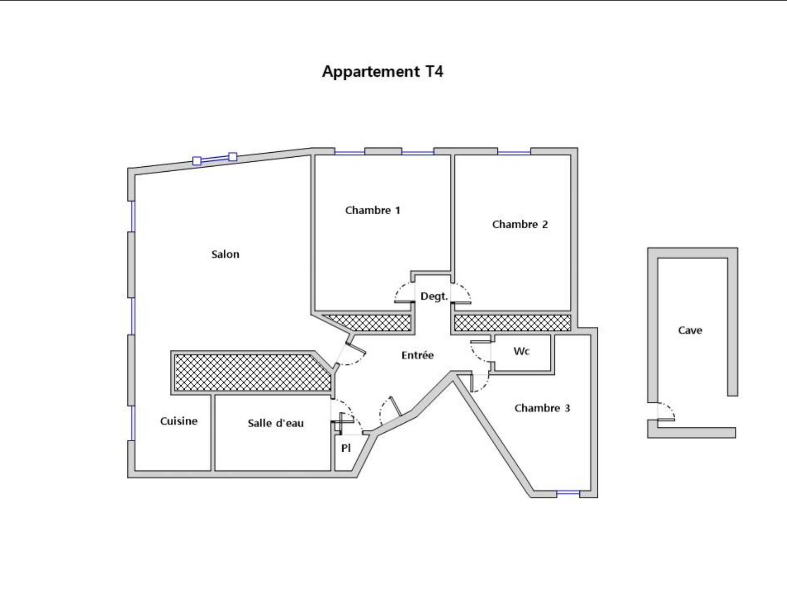 BREST CENTRE : CHARMANT APPARTEMENT T4