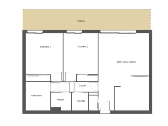 EXCLUSIVITÉ BREST : A louer appartement T3, avec jardin et garage entièrement meublé