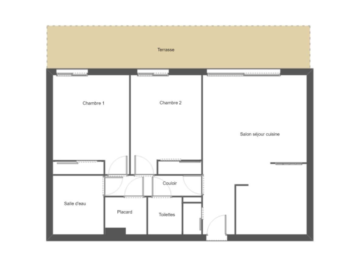 EXCLUSIVITÉ BREST : A louer appartement T3, avec jardin et garage entièrement meublé