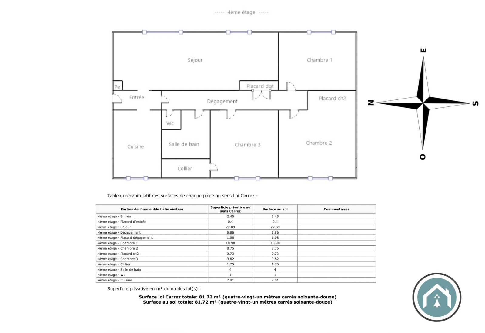 EXCLUSIVITE : Appartement T5 meublé à louer Brest   -Dourjacq