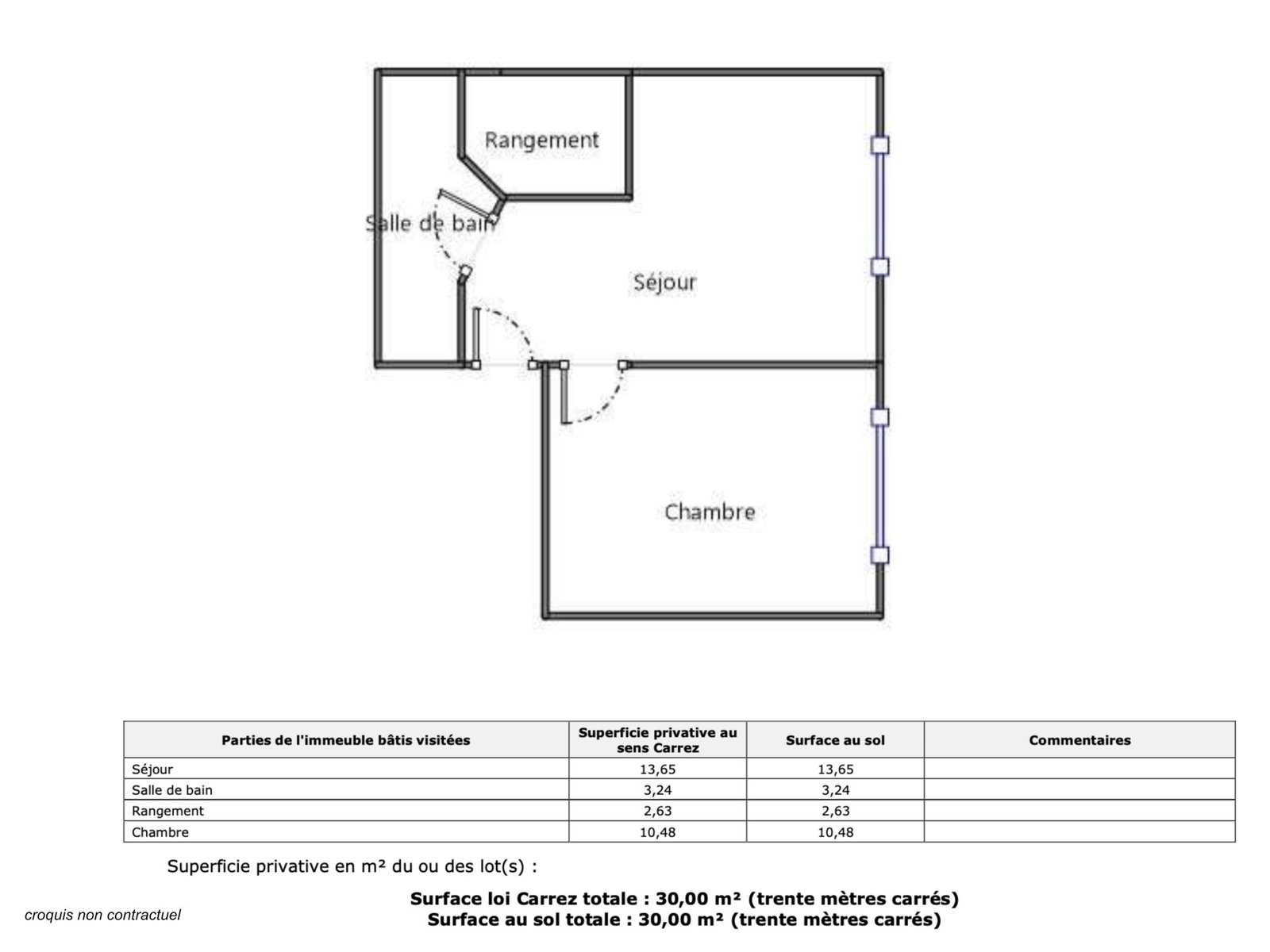 EXCLUSIVITÉ: A LOUER EN VIDE, AGREABLE APPARTEMENT T1 BIS