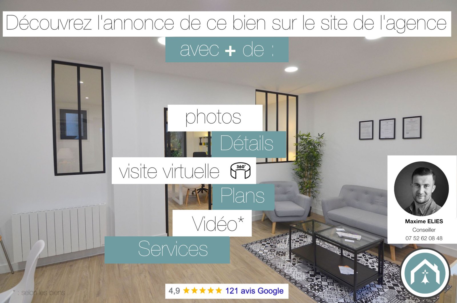 BREST GUELMEUR : Bel appartement T2 de 45m2 en dernier étage