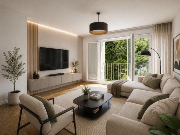 BREST GUELMEUR : Bel appartement T2 de 45m2 en dernier étage