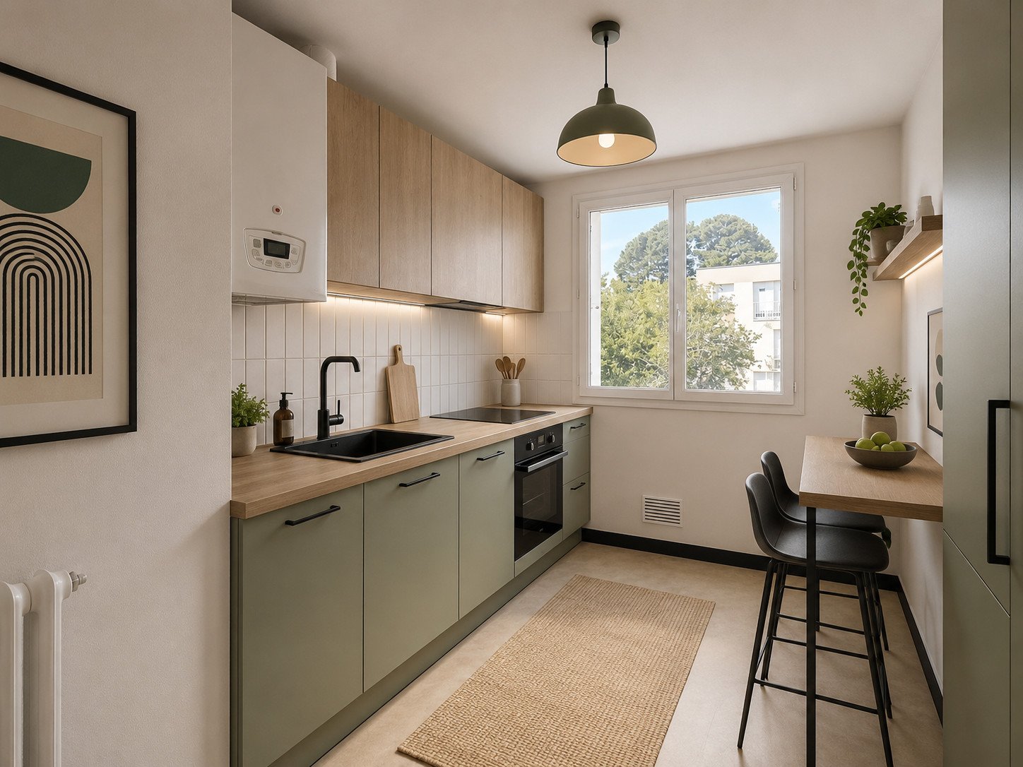 BREST GUELMEUR : Bel appartement T2 de 45m2 en dernier étage