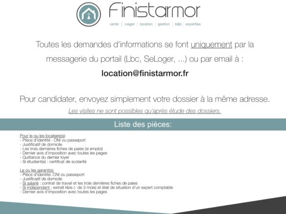 EXCLUSIVITÉ BREST : À LOUER APPARTEMENT T3, ENTIÈREMENT RÉNOVÉ EN VIDE