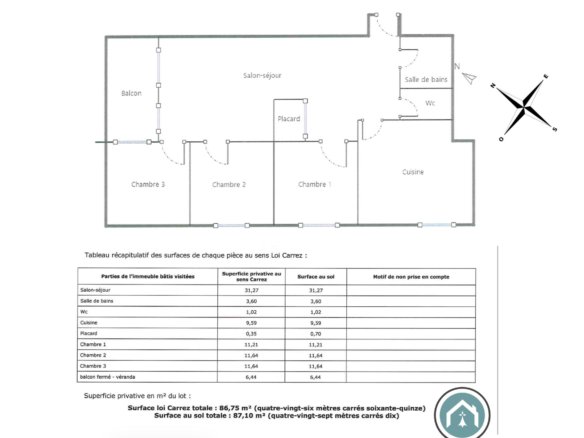 EXCLUSIVITÉ : Appartement T4 à vendre Brest