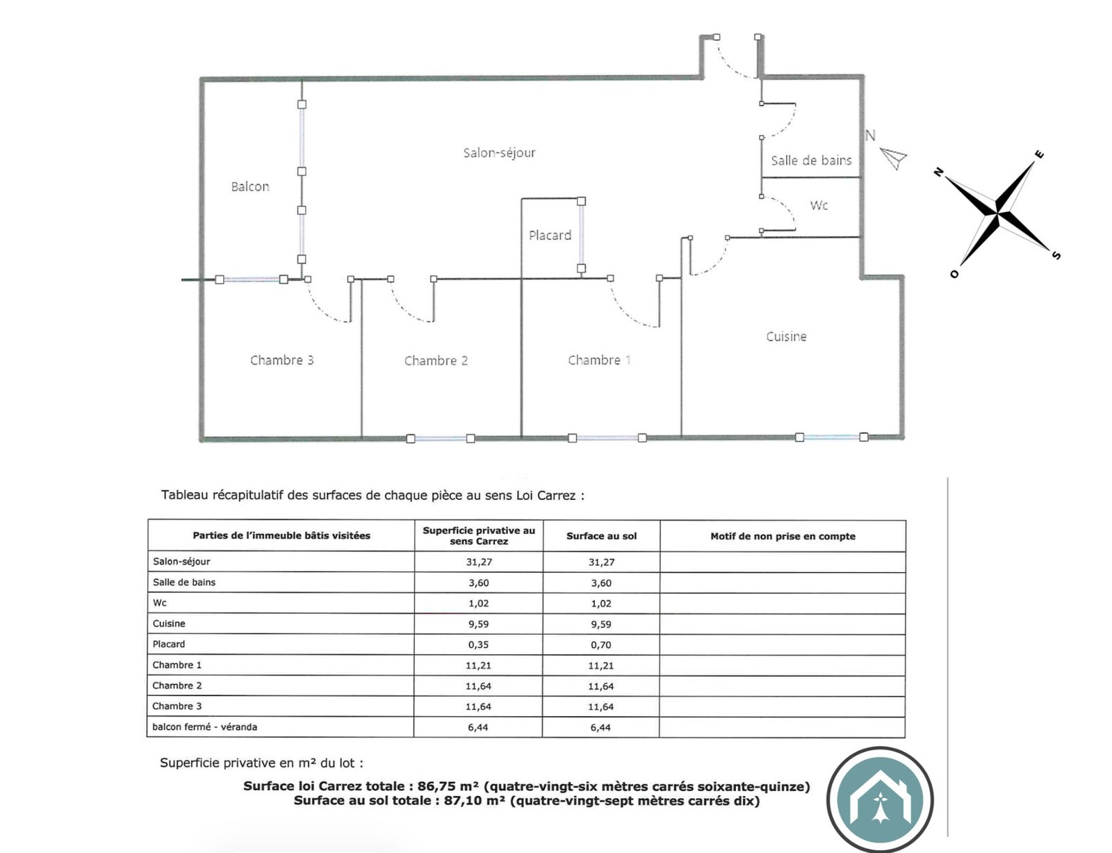 EXCLUSIVITÉ : Appartement T4 à vendre Brest