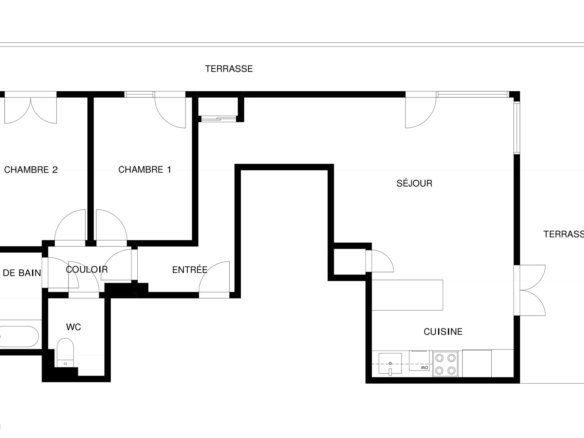 EXCLUSIVITÉ BREST : À LOUER APPARTEMENT NEUF T3, AVEC TERRASSE ET PARKING EN VIDE