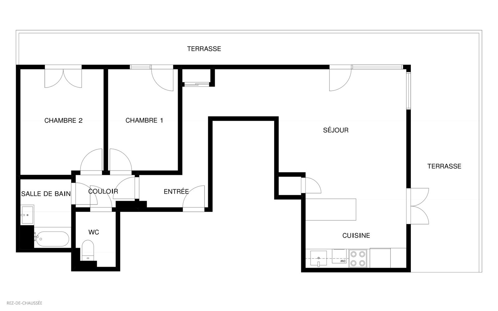 EXCLUSIVITÉ BREST : À LOUER APPARTEMENT NEUF T3, AVEC TERRASSE ET PARKING EN VIDE