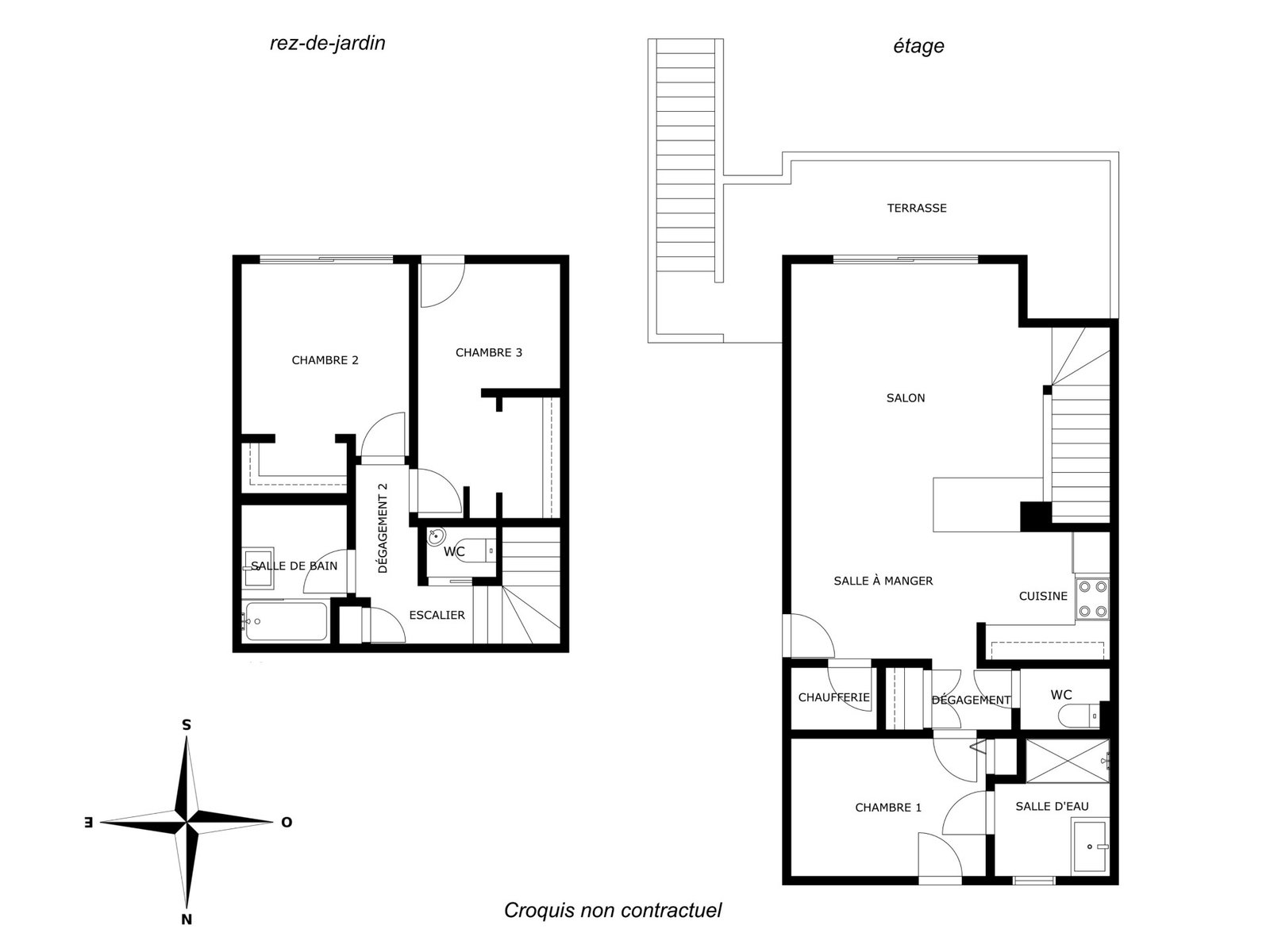 EXCLUSIVITÉ : APERCU MER, MAISON RECENTE AVEC 3 CHAMBRES, TERRASSE, PARKING ET JARDIN