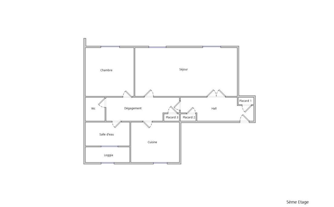 HYPER CENTRE : CHARMANT APPARTEMENT T2 DE 56 M² AVEC BALCON AU DERNIER ÉTAGE