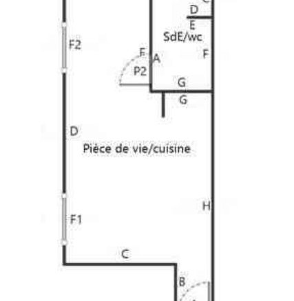 LE RELECQ-KERHUON : À LOUER JOLI APPARTEMENT T1BIS MEUBLÉ