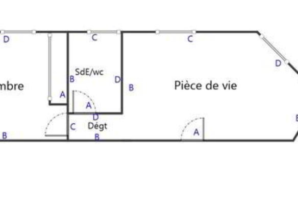 LE RELECQ-KERHUON : À LOUER APPARTEMENT T1 MEUBLÉ